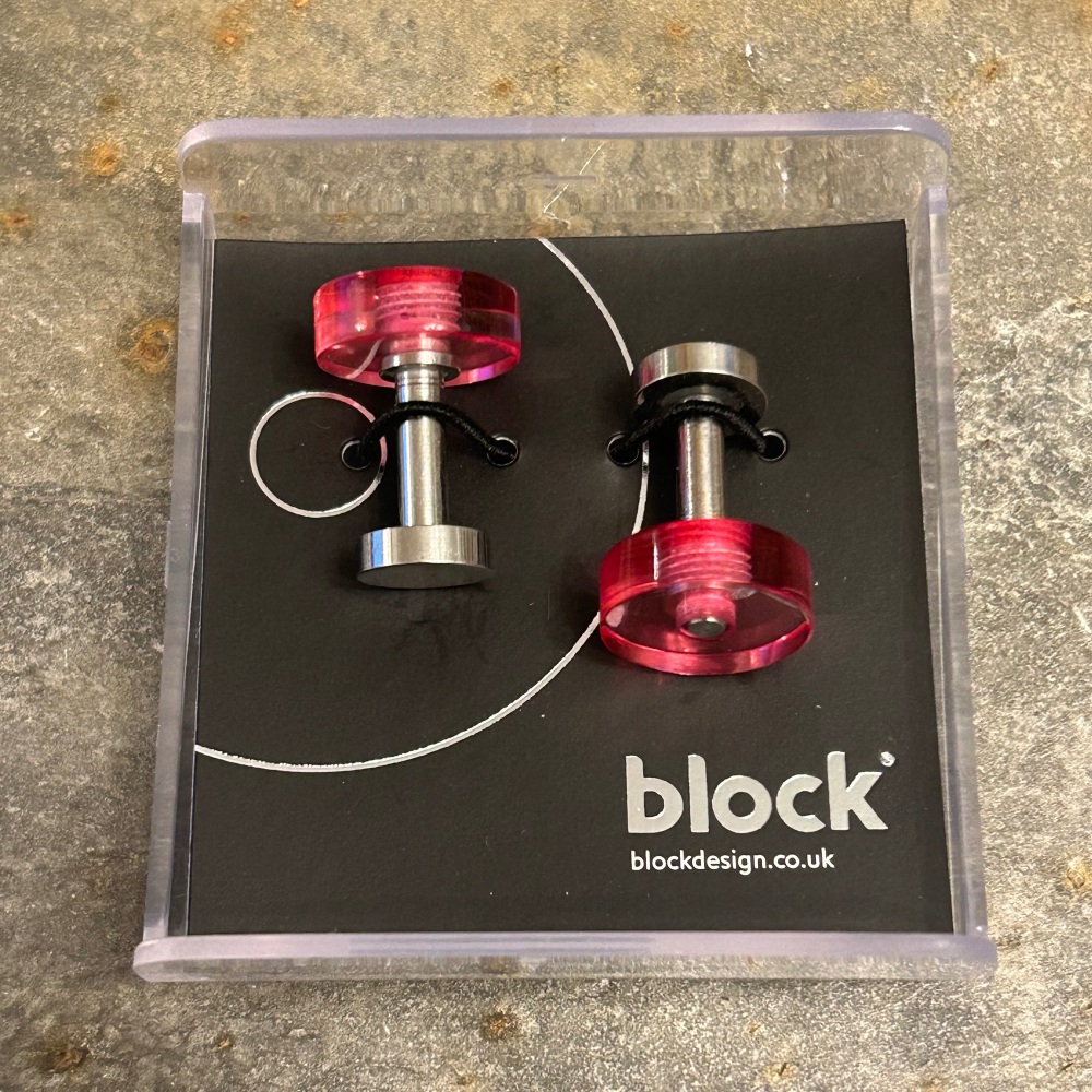 Block - Acrylic Cufflinks (Green)