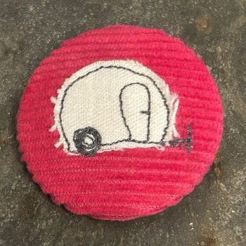 Caravan Brooch - Deep Pink