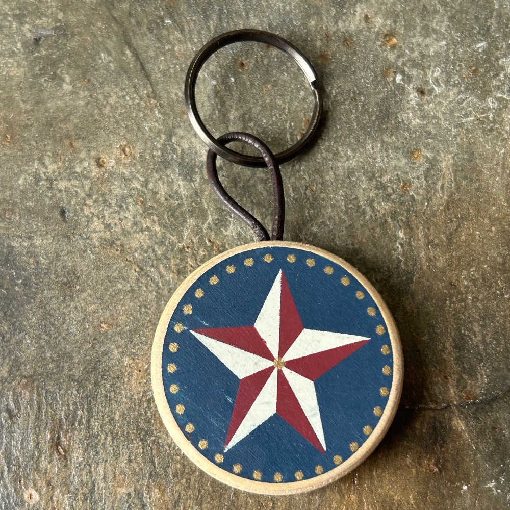 SALE!  Was £5.99, now £3.99 Birchcraft Key Ring - Star (Round)
