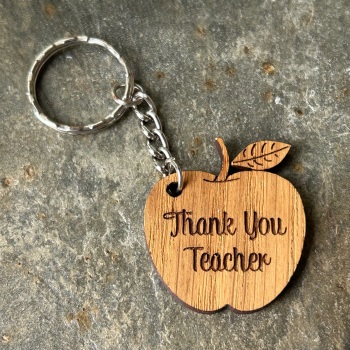 Thank you Teacher Keyring - Apple