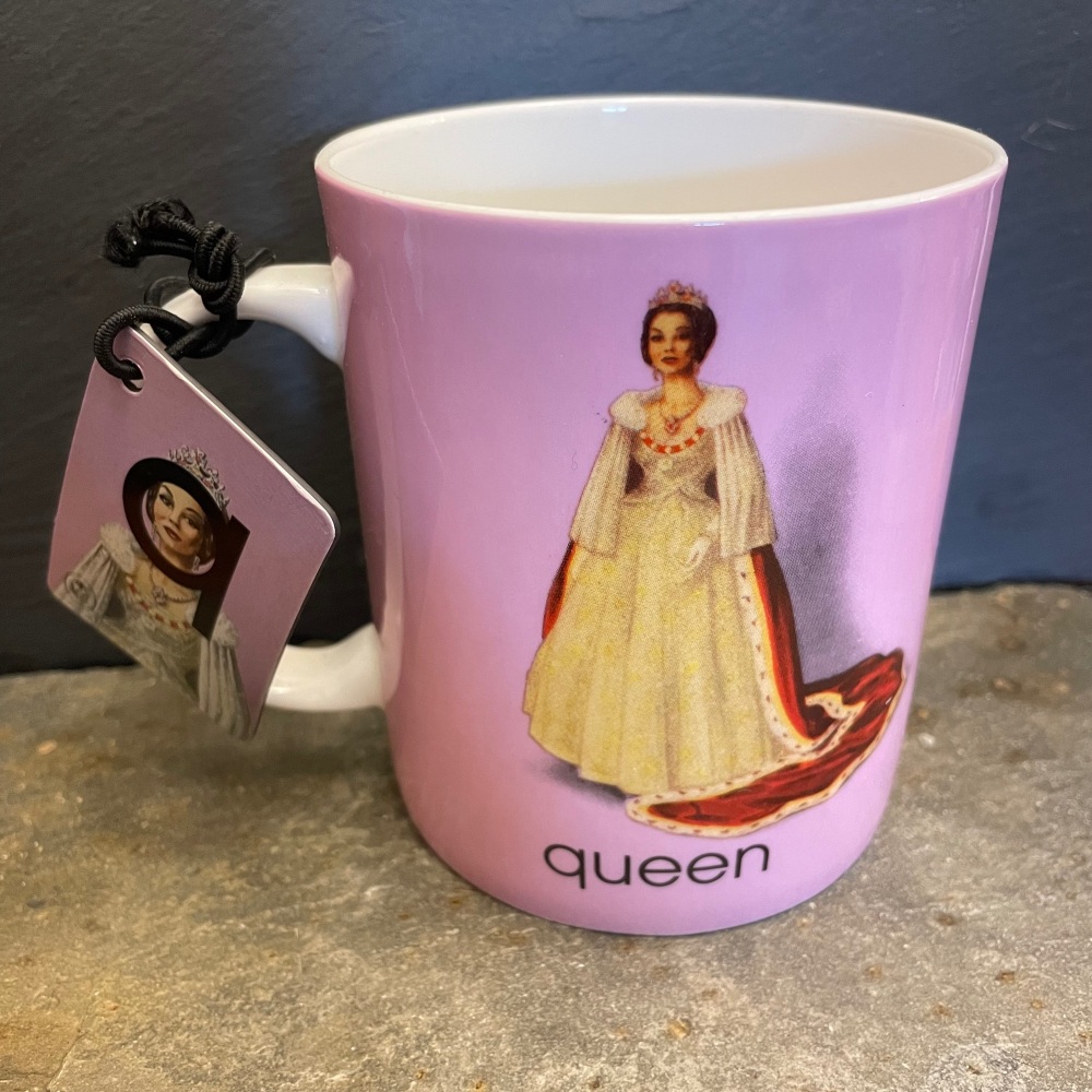 SALE!  Designed in Colour (Ladybird) Alphabet Mug - Q is for Queen