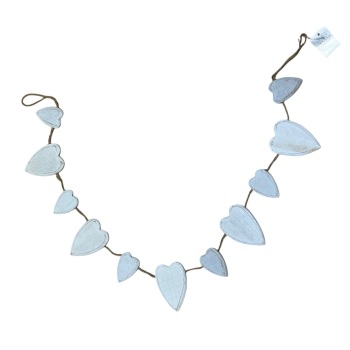 Gisela Graham - White Heart Garland