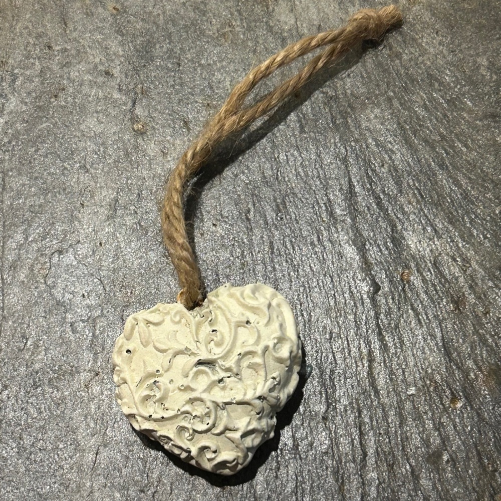 Heaven Sends - Blue/Grey Spotty Metal Heart