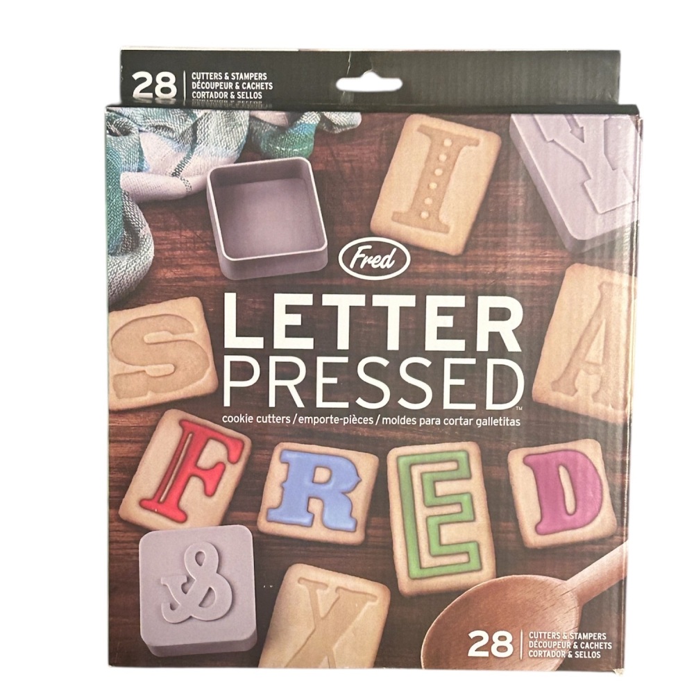 Fred - Letter Pressed Cookie Cutter/Stamp Set