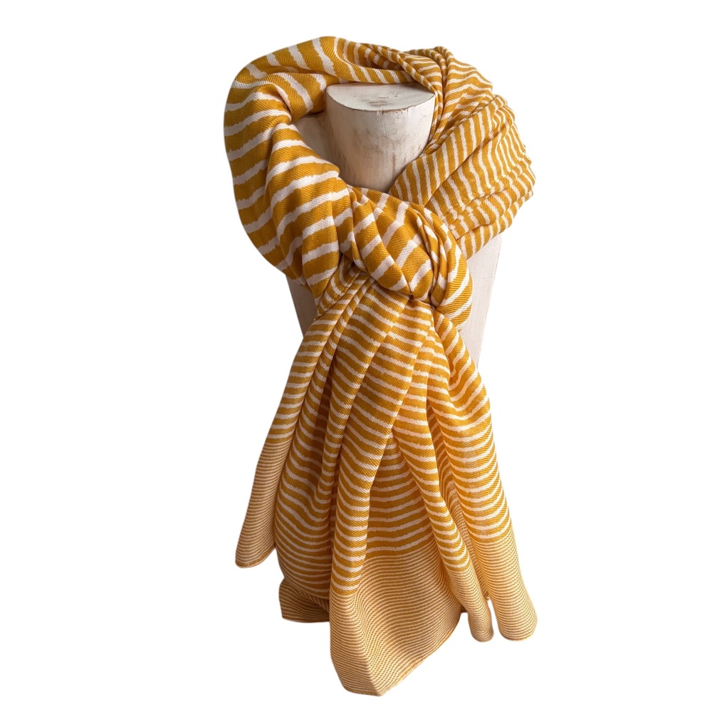 Lua Leaf Scarf - Mustard