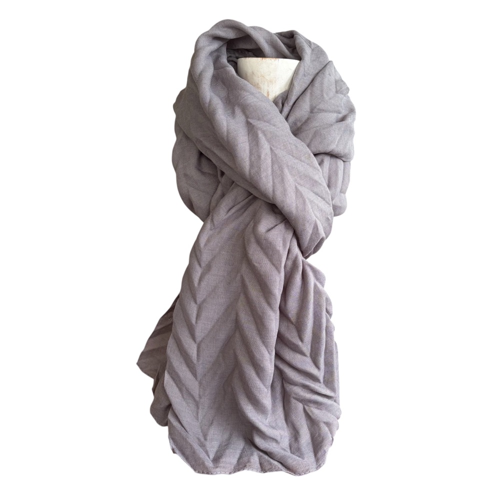 Zelly - Honeycomb Scarf - Grey