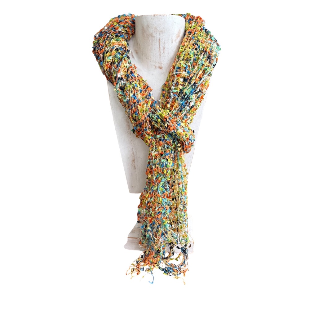 Cool Trade Winds - Open Weave Scarf