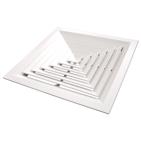 4 Way Ceiling Diffuser (225mm square)