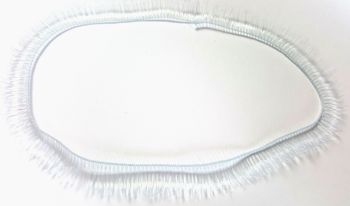 Palest pastel blue 8mm eyelash strip - 20cm long.