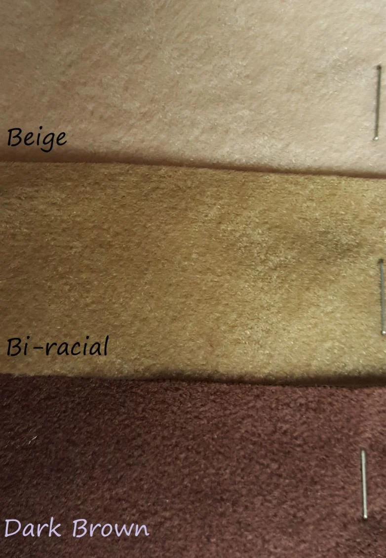 Faux doe suede body with 1/4 limbs to fit Newborn Emmy kit.