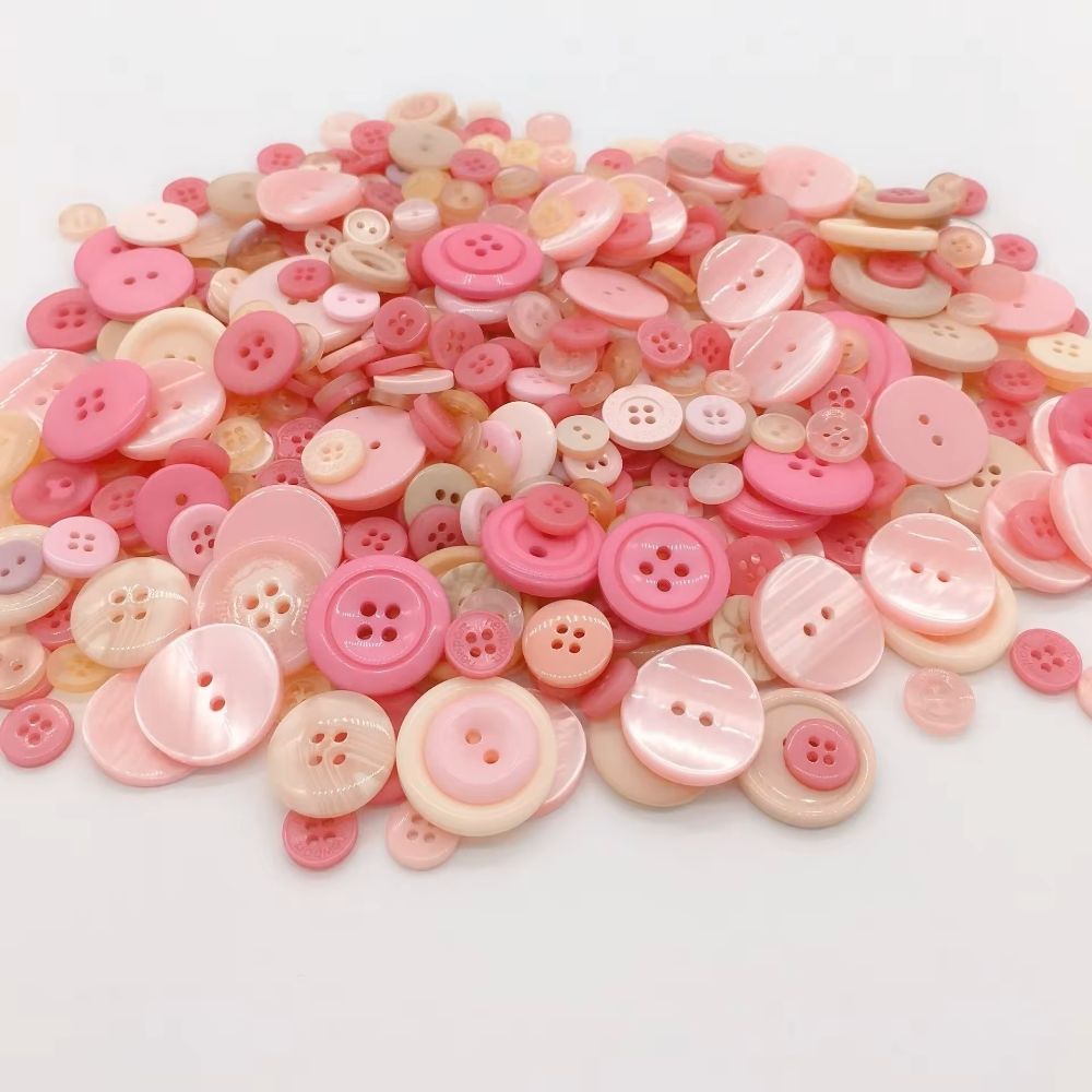 Pale pink buttons