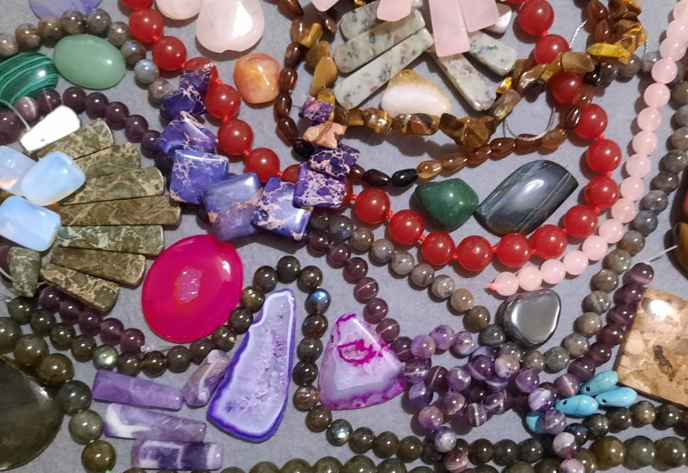 Crystals and semi-precious stones