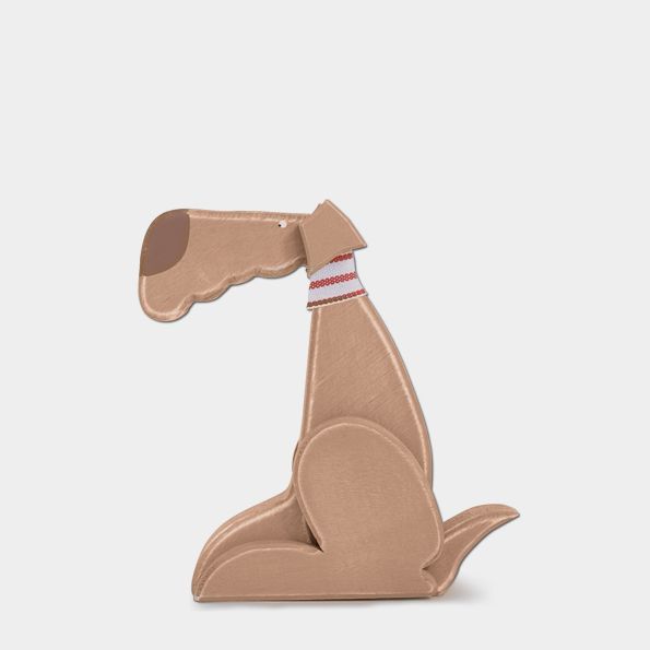 East Of India Wooden Charlie Sitting Dog