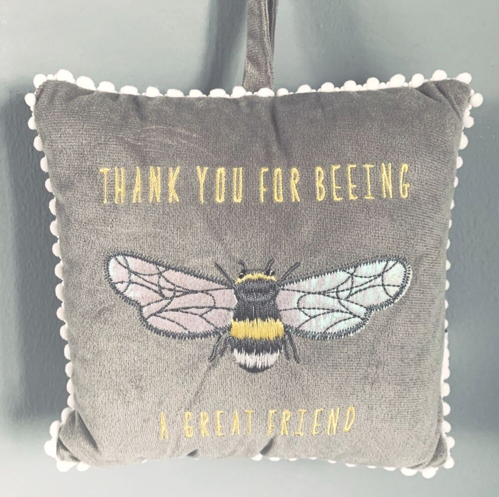 Bee Hanger Cushion - Thank you