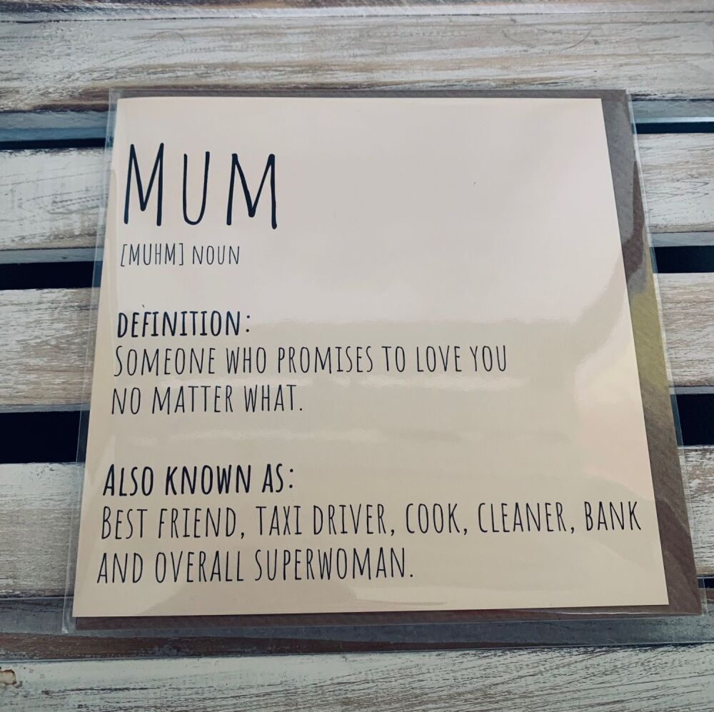 Define Mum Card