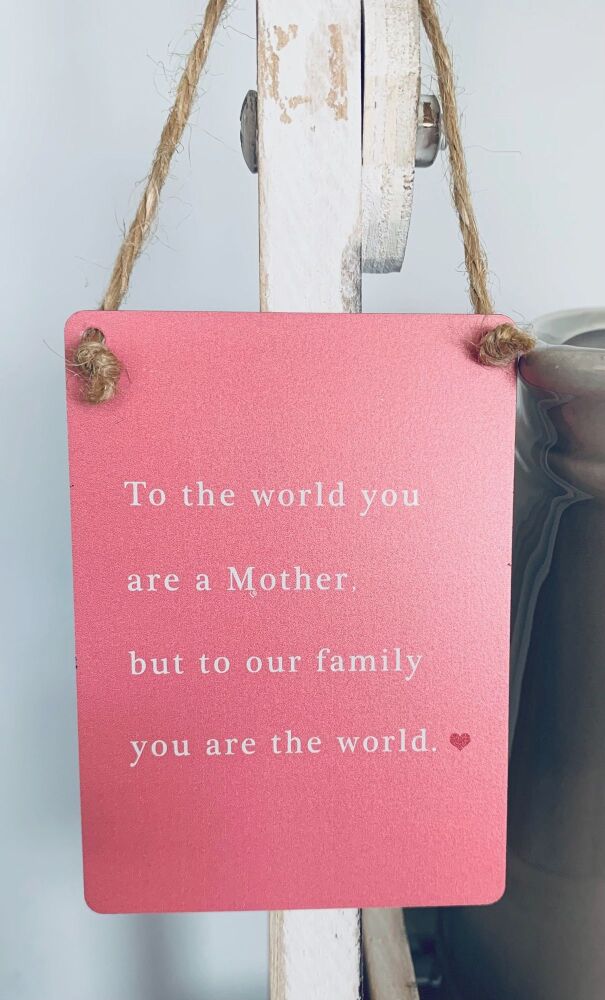 Mother Mini Metal Sign
