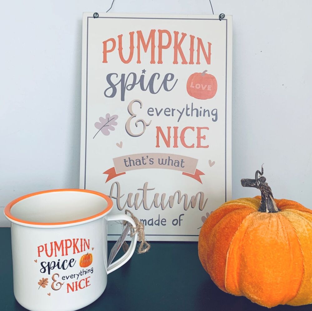 Pumpkin Spice Autumn Sign