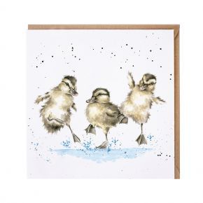 Wrendale Card- 'Puddle Ducks'