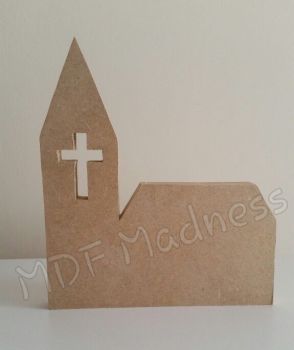 Church with Cross Cut Out