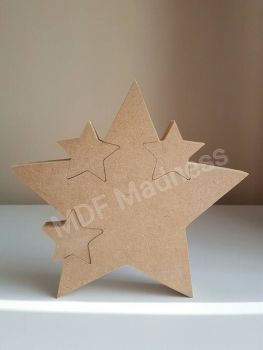 Star with 3 Star Inserts