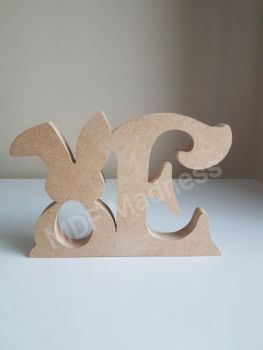 Bunny Egg Cut Out with Letter