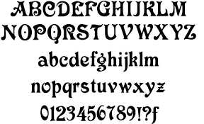 Victoria Font Letters ( Capital Letters)