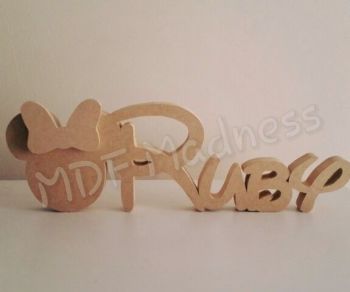 Disney Font Joined Names /Words with Mickey Or Minnie. (Price Per Letter and Shape)