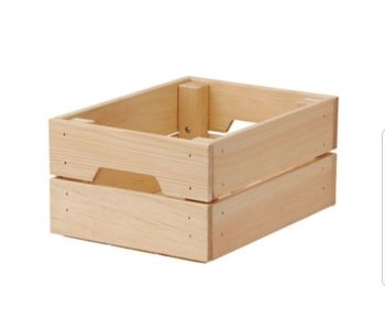Wooden Pine Crate - 23x31x15cm