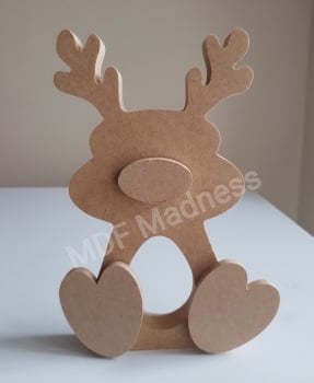Big Foot Rudolph with Egg Cut Out