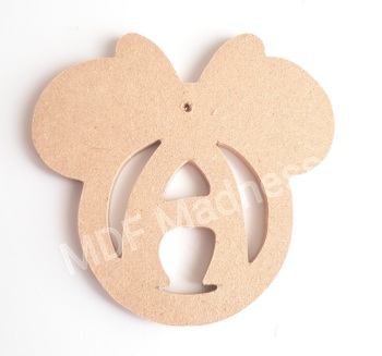Hanging Minnie Mouse Initial Bauble