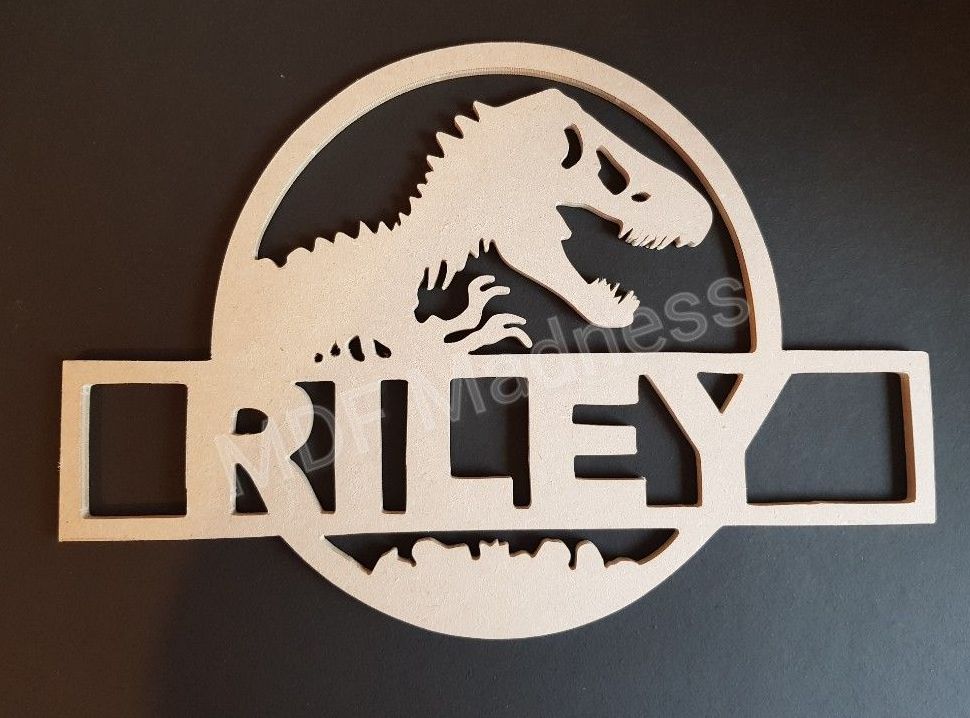 Personalised Jurassic Park Plaque 