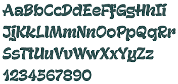 Gecko Font . (Captial Letters)