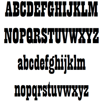 Playbill Font (Capital Letter)