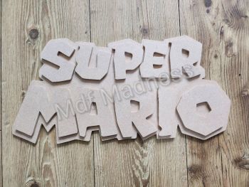 Super Mario Logo Wall Plaque