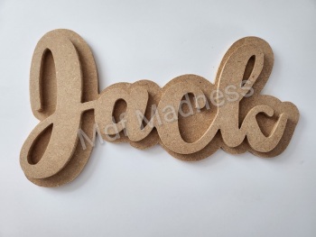 Layered 3D Script Name for Wall