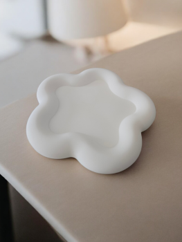 Clay / Ceramic Flower Trinket Tray