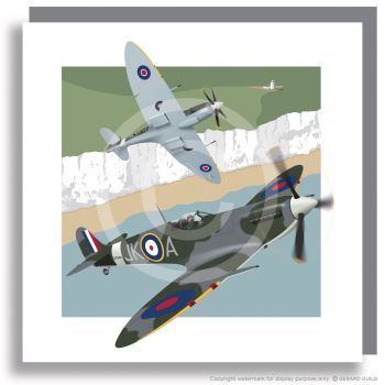 SPITFIRES OVER THE WHITE CLIFFS
