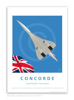 Concorde / Union Jack - A3 Print