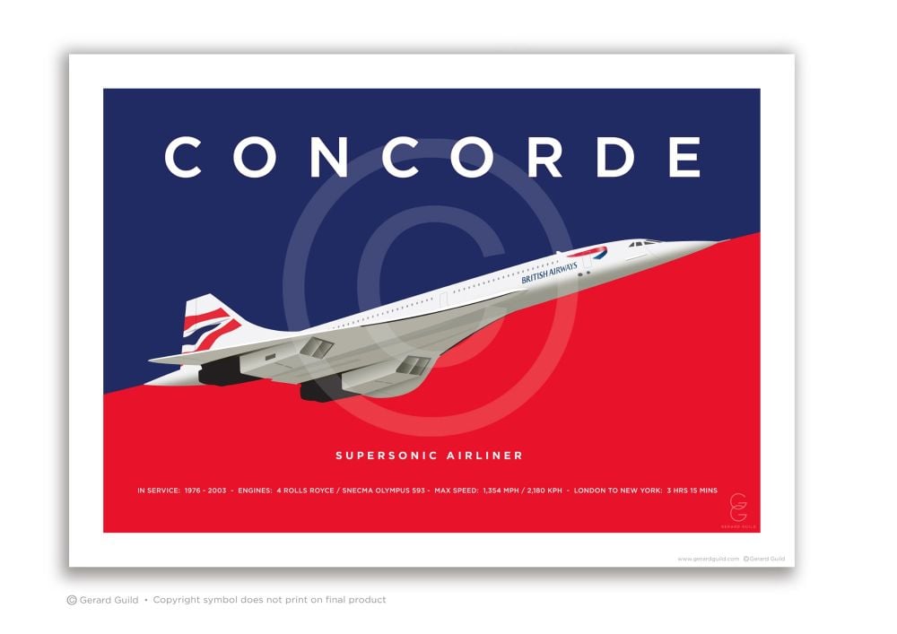 A3 CONCORDE PRINT - 05