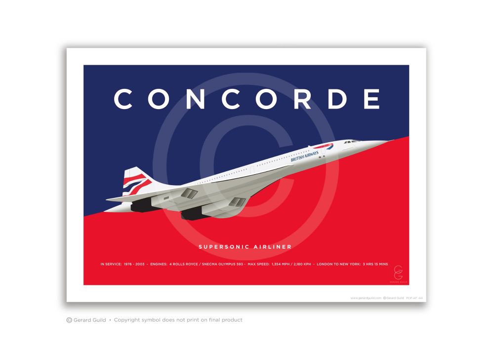 A4 CONCORDE PRINT - 05