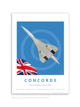 Concorde / Union Jack - A4 Print