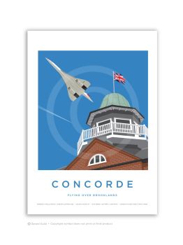 Concorde flying over Brookland - A4 Print