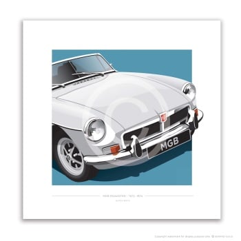 MGB ROADSTER 1972-74 - Glacier White