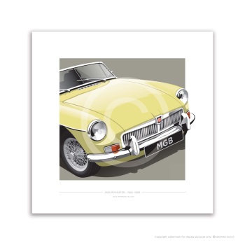 MGB ROADSTER 1962-1969 - Pale Primrose