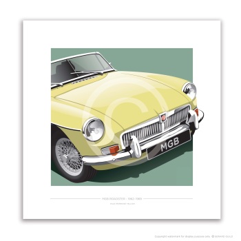 MGB ROADSTER 1962-69 - Pale Primrose