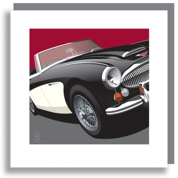 Black & White Austin Healey 3000