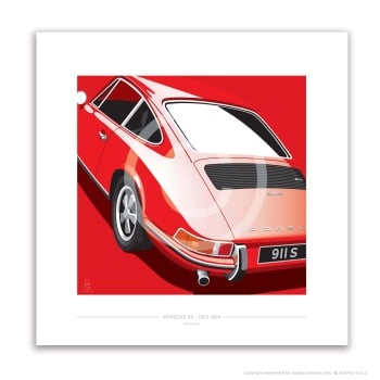 PORSCHE 911 S -1972-74 - Bahi Red