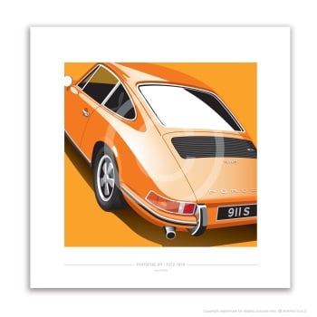 PORSCHE 911 S -1972-74 - Tangerine