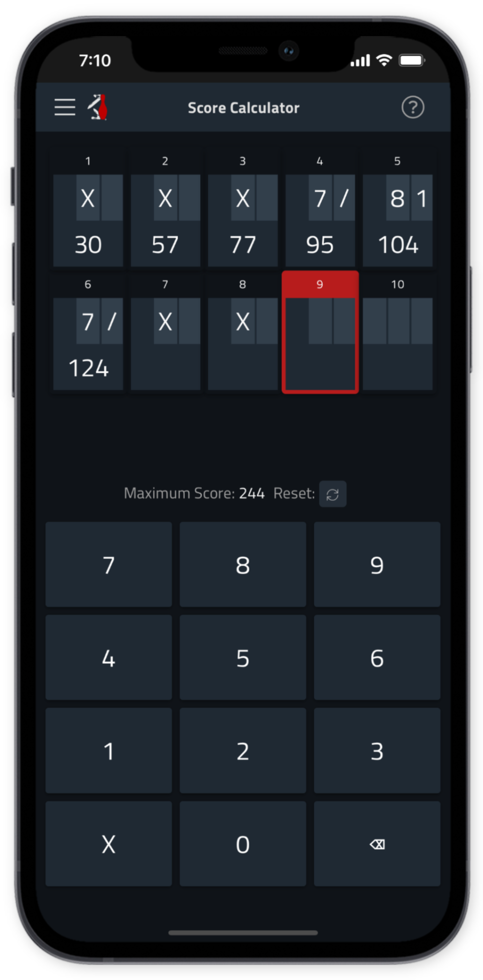 Tenpin Bowling Score Calculator