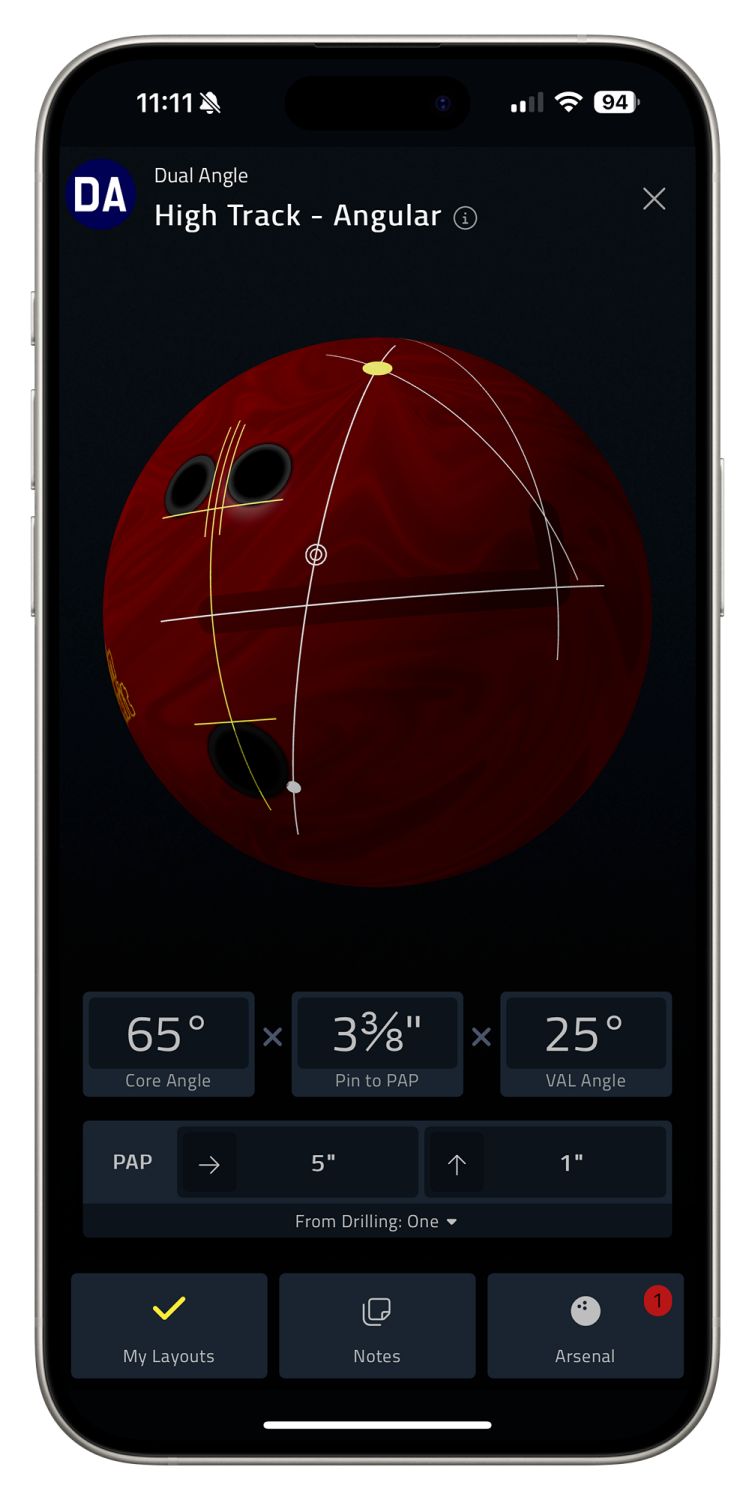 Bowling Tools / Bowling Ball Layouts & Drillings